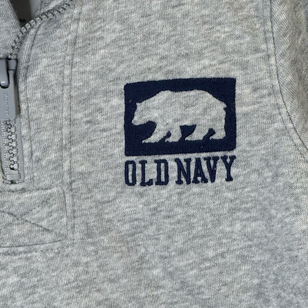 Old Navy High Neck Grey Sweatshirt with Quarter Zip Front Size 4t - Picture 5 of 8